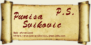 Puniša Šviković vizit kartica